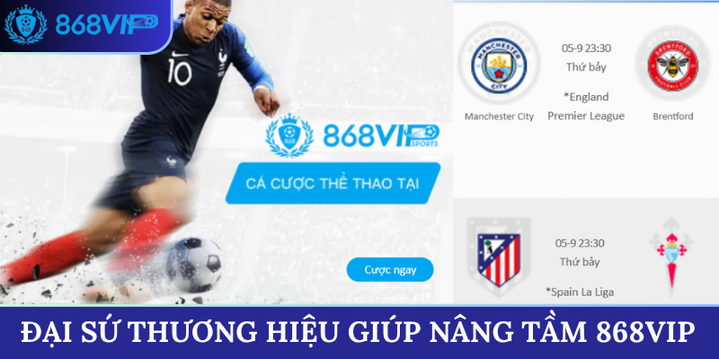 Đại sứ thương hiệu giúp nâng tầm 868VIP trên trường quốc tế