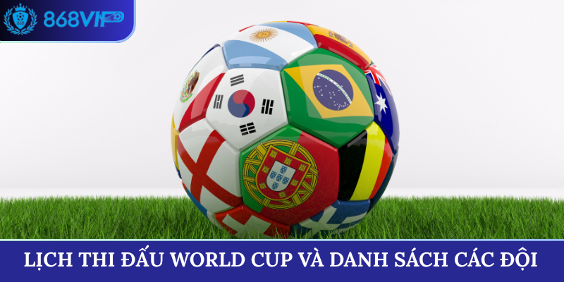 Lịch thi đấu World Cup 2026 và danh sách các đội của 12 bảng