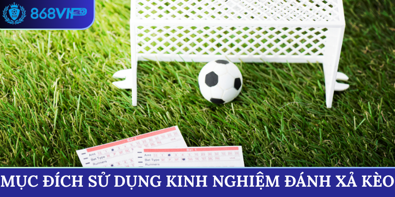 Mục đích sử dụng kinh nghiệm đánh xả kèo
