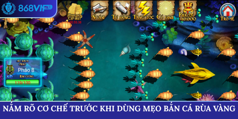 Nắm rõ cơ chế trước khi dùng mẹo bắn cá Rùa Vàng